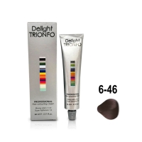 Constant Delight, Крем-краска DELIGHT TRIONFO для окрашивания волос 6-46 темно-русый бежево-шоколадный 60 мл