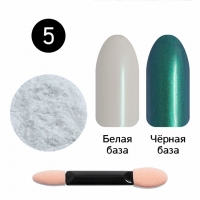 Кристалл Nails, Втирка для ногтей + аппликатор, Жемчужная, №05 морской жемчуг