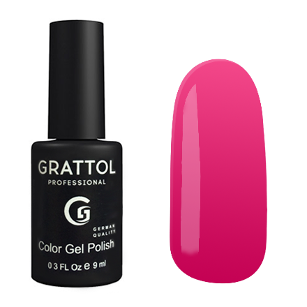 Гель-лак Grattol GTC128 Hot Pink (9 мл.)