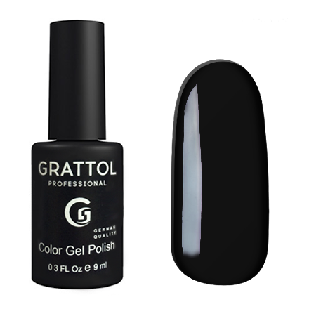 Гель-лак Grattol GTC002 Black (9 мл.)