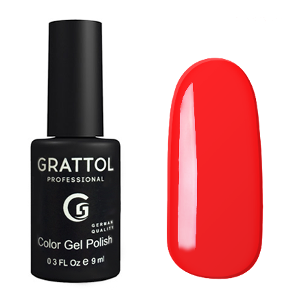 Гель-лак Grattol GTC030 Bright Red (9 мл.)