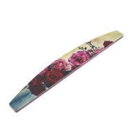 Кристалл Nails, Пилка лодка Красные Розы, высокого качества 100/180 грит